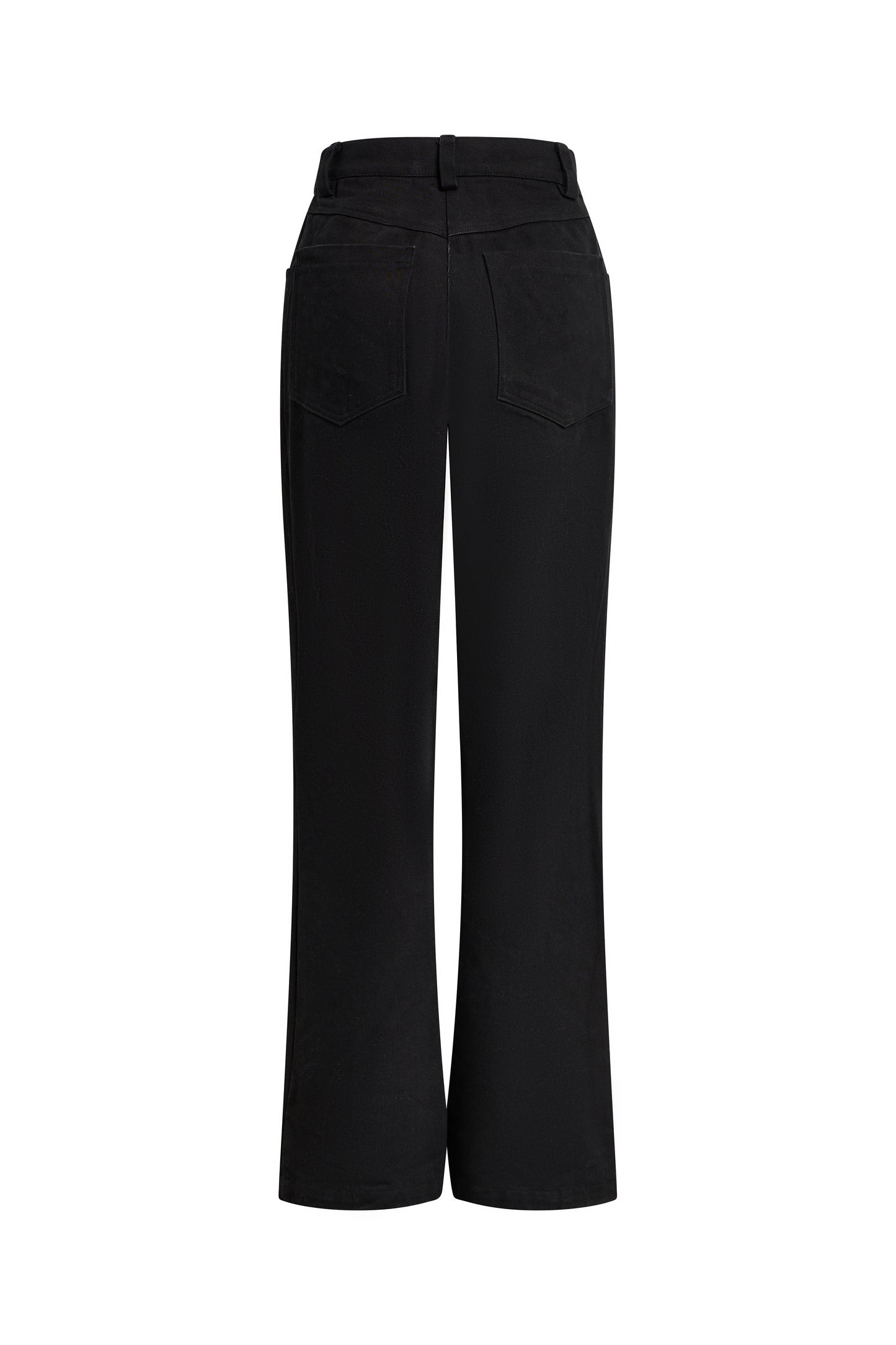 PANTALON DENIM NOIR FLARE