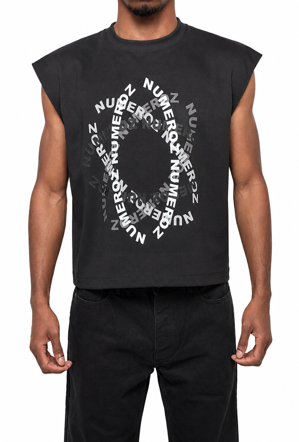 T SHIRT SANS MANCHES BLACK
