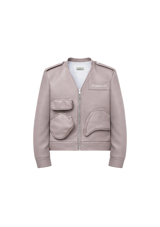 LEATHER POCKETS JACKET