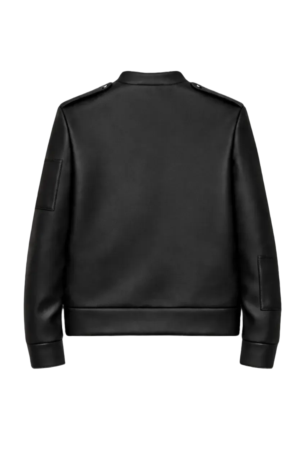 LEATHER POCKETS JACKET DARK