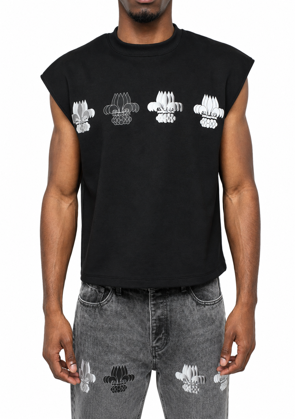 T SHIRT SANS MANCHE BLACK