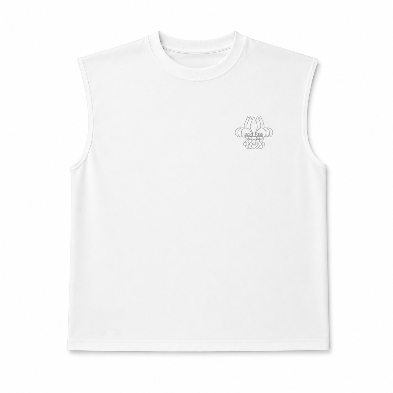T SHIRT SANS MANCHES WHITE