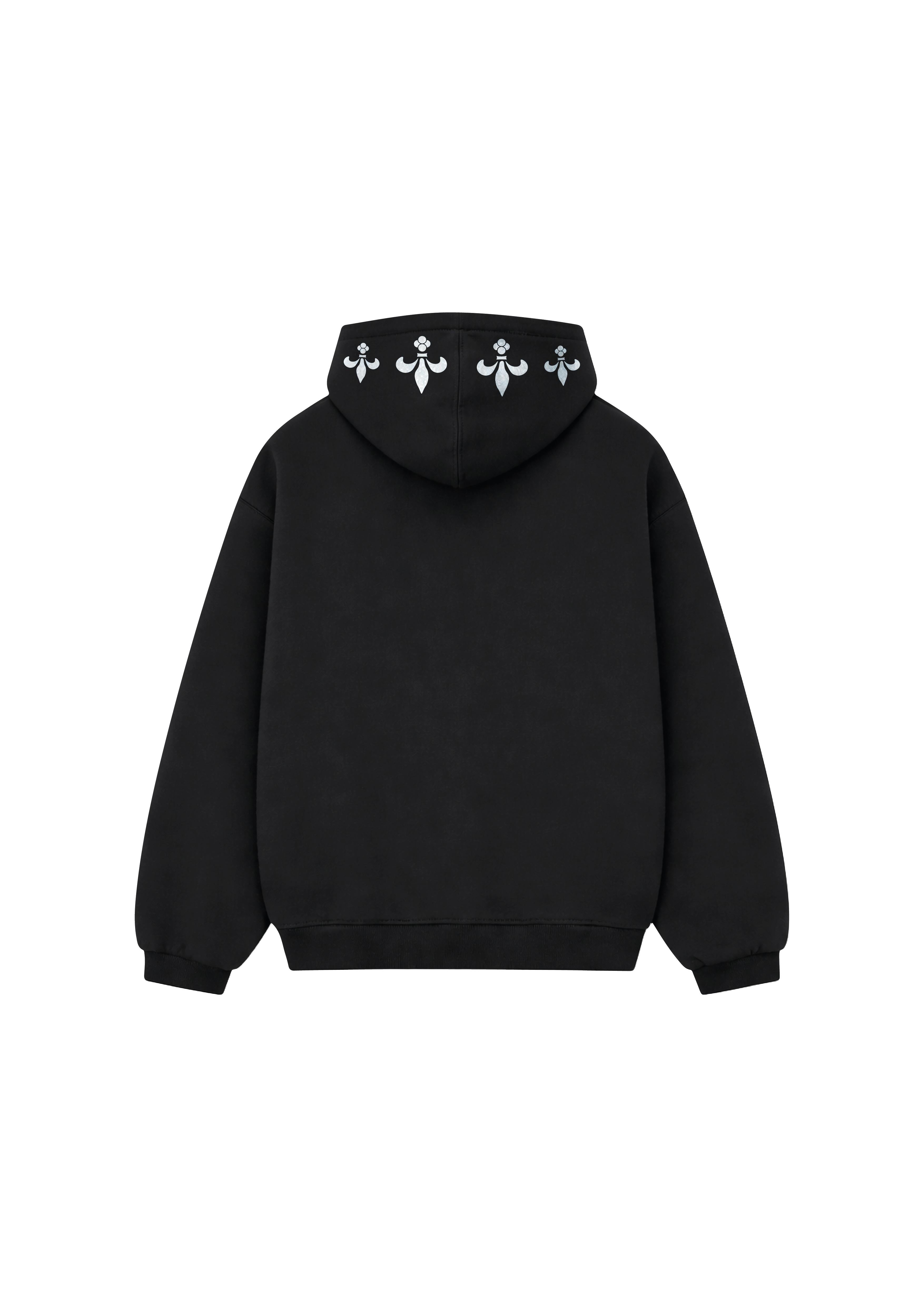 SWEATSHIRT NOIR NUMERO Z ROYAL
