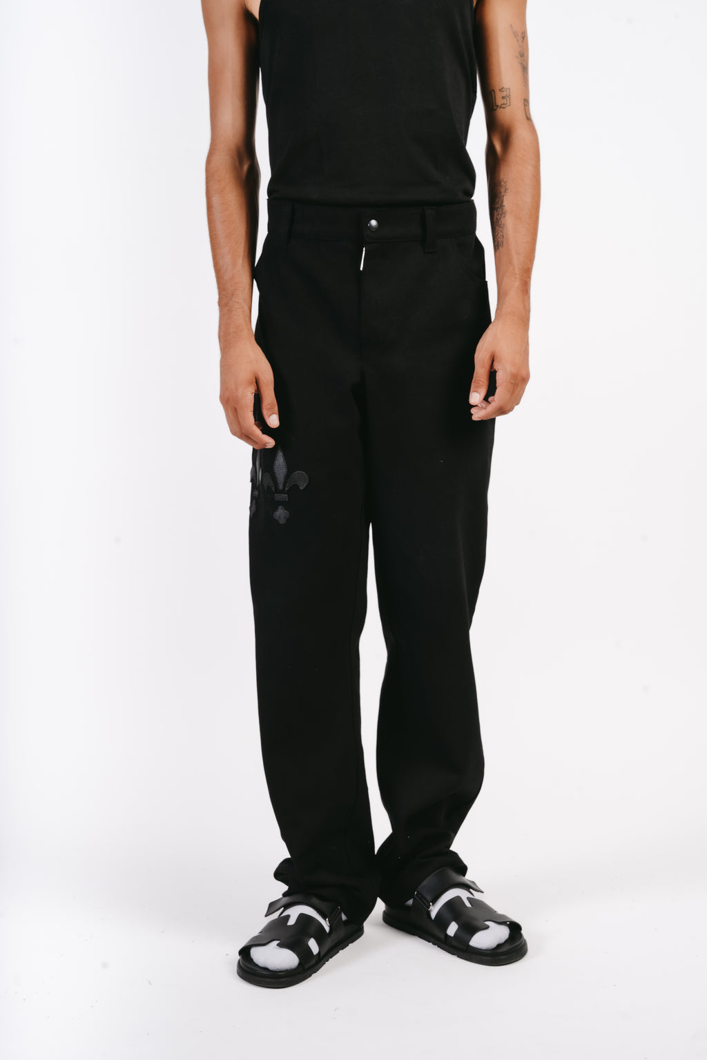 PANTALON DENIM NOIR REGULAR