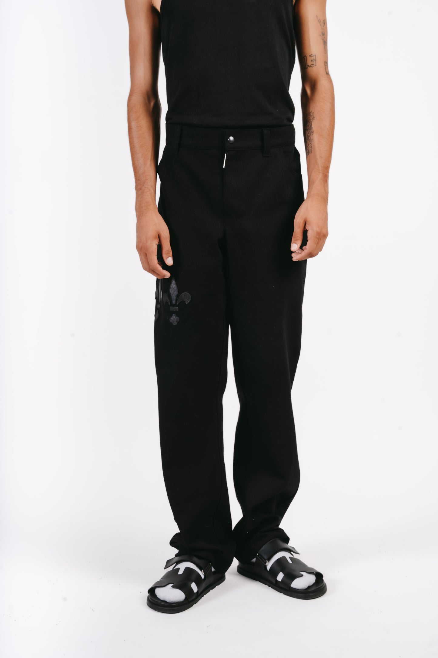 PANTALON DENIM NOIR REGULAR