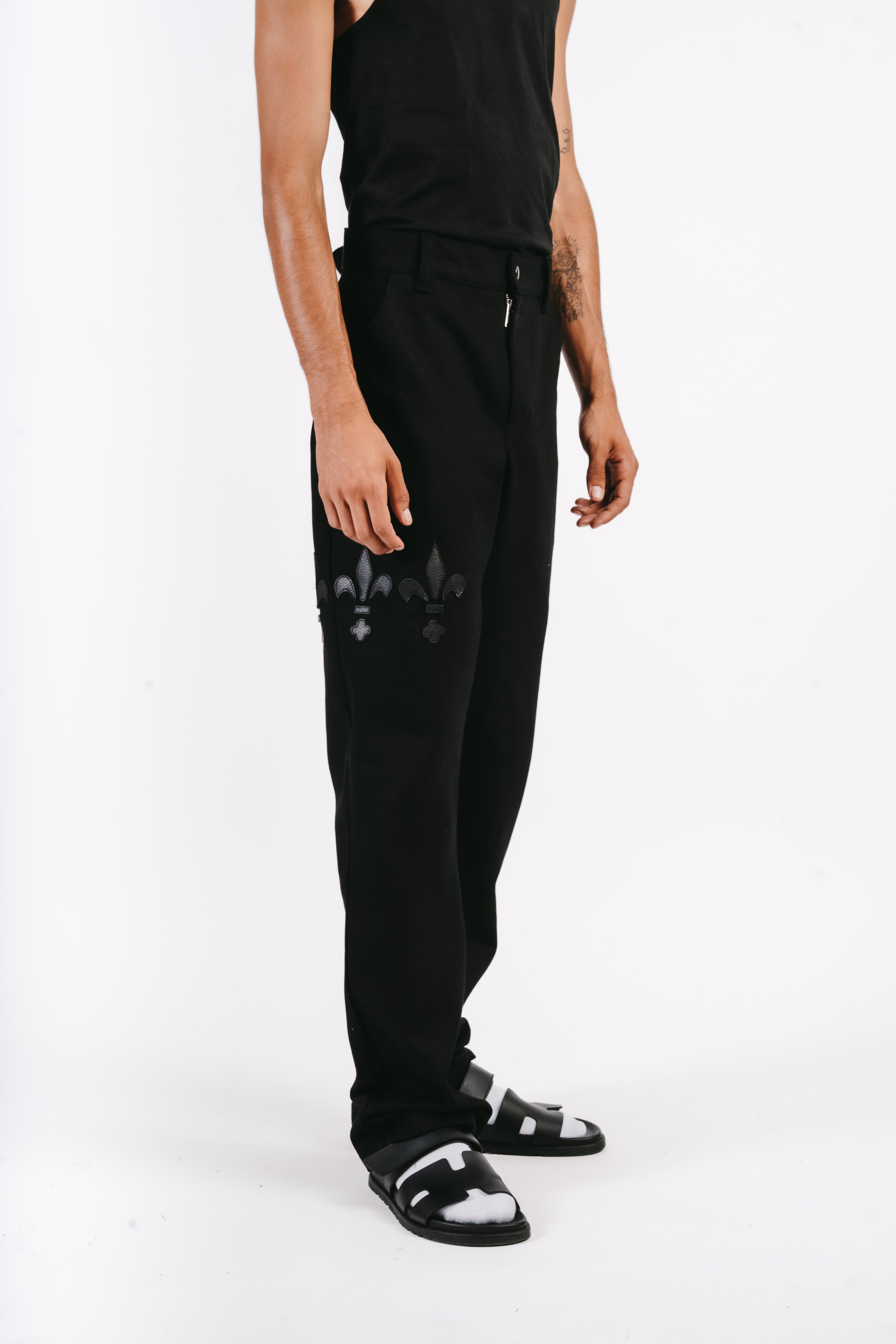 PANTALON DENIM NOIR REGULAR